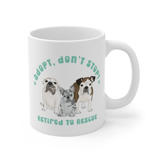 Retired to Rescue | FUNDRAISER | Mug - Detezi Designs-32347746876245849576