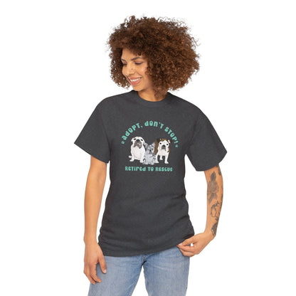 Retired to Rescue | FUNDRAISER | T-shirt - Detezi Designs-18186100039298684668