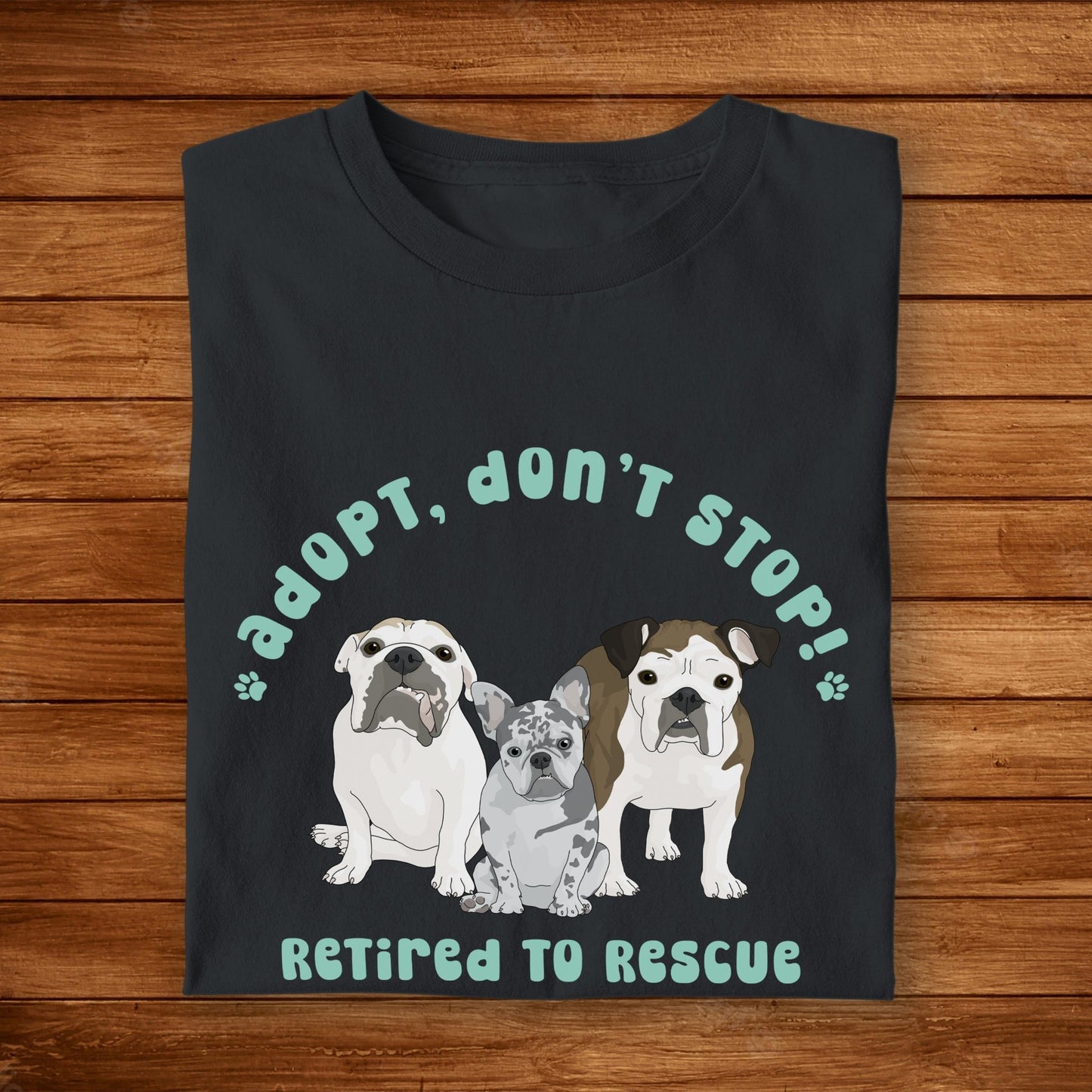 Retired to Rescue | FUNDRAISER | T-shirt - Detezi Designs-21021869269534150811