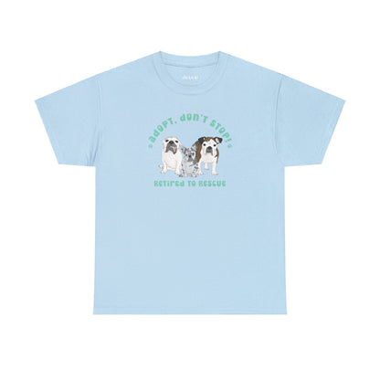 Retired to Rescue | FUNDRAISER | T-shirt - Detezi Designs-33667334194894739573