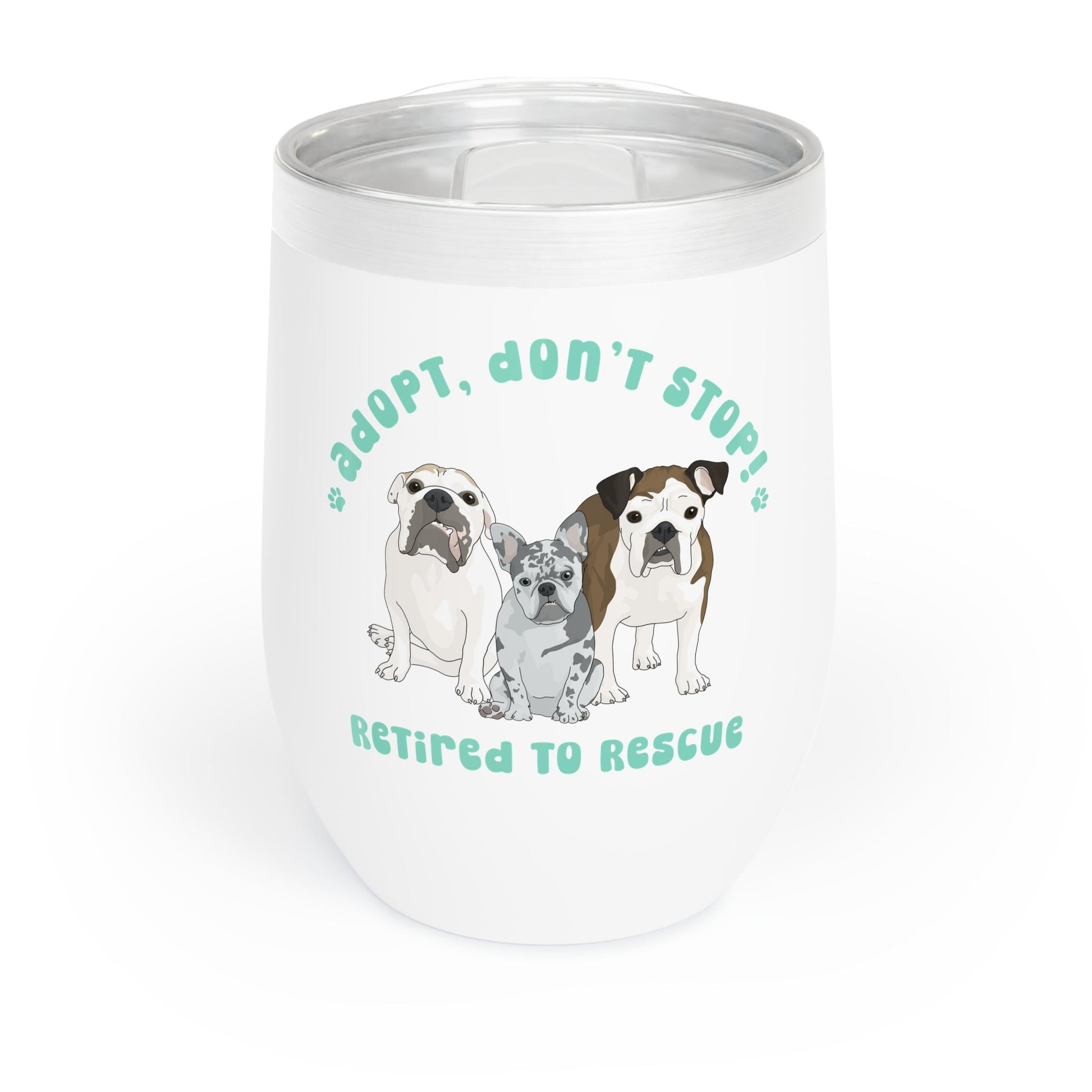 Retired to Rescue | FUNDRAISER | Wine Tumbler - Detezi Designs-28692872619180388714