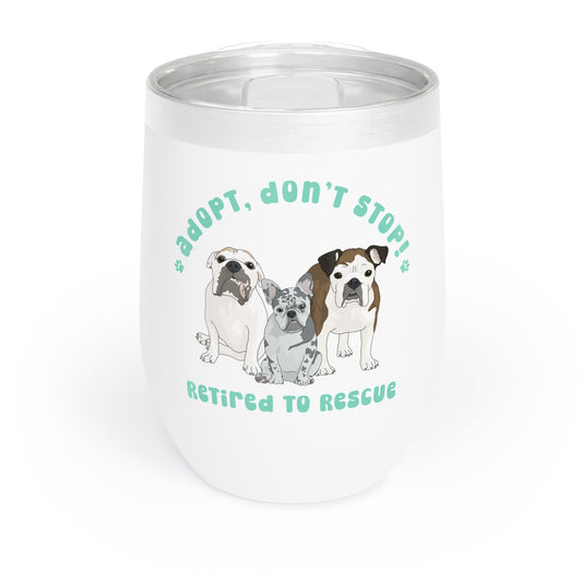 Retired to Rescue | FUNDRAISER | Wine Tumbler - Detezi Designs-28692872619180388714