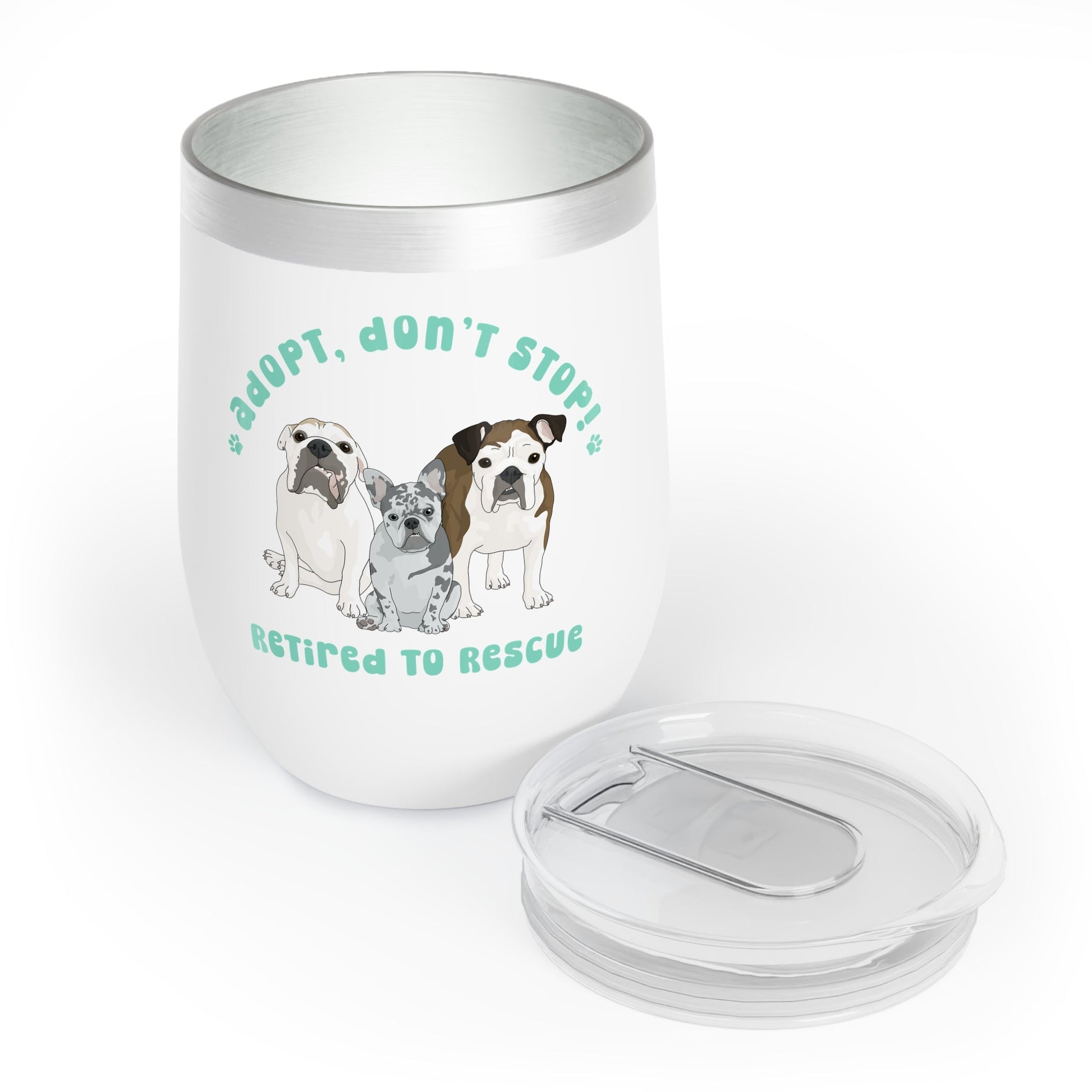 Retired to Rescue | FUNDRAISER | Wine Tumbler - Detezi Designs-28692872619180388714