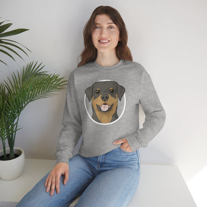 Rottweiler Circle | Crewneck Sweatshirt - Detezi Designs-10353860126588841090