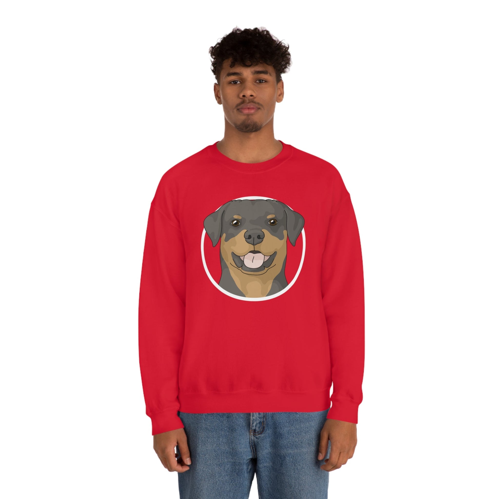 Rottweiler Circle | Crewneck Sweatshirt - Detezi Designs-10353860126588841090