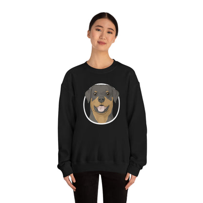 Rottweiler Circle | Crewneck Sweatshirt - Detezi Designs-10353860126588841090