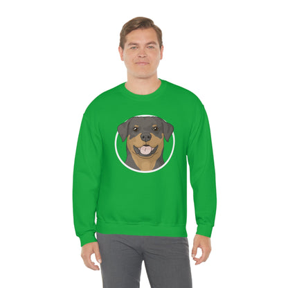 Rottweiler Circle | Crewneck Sweatshirt - Detezi Designs-10353860126588841090