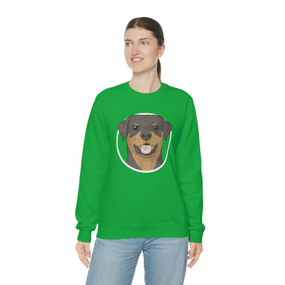 Rottweiler Circle | Crewneck Sweatshirt - Detezi Designs-10353860126588841090