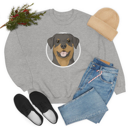 Rottweiler Circle | Crewneck Sweatshirt - Detezi Designs-10353860126588841090