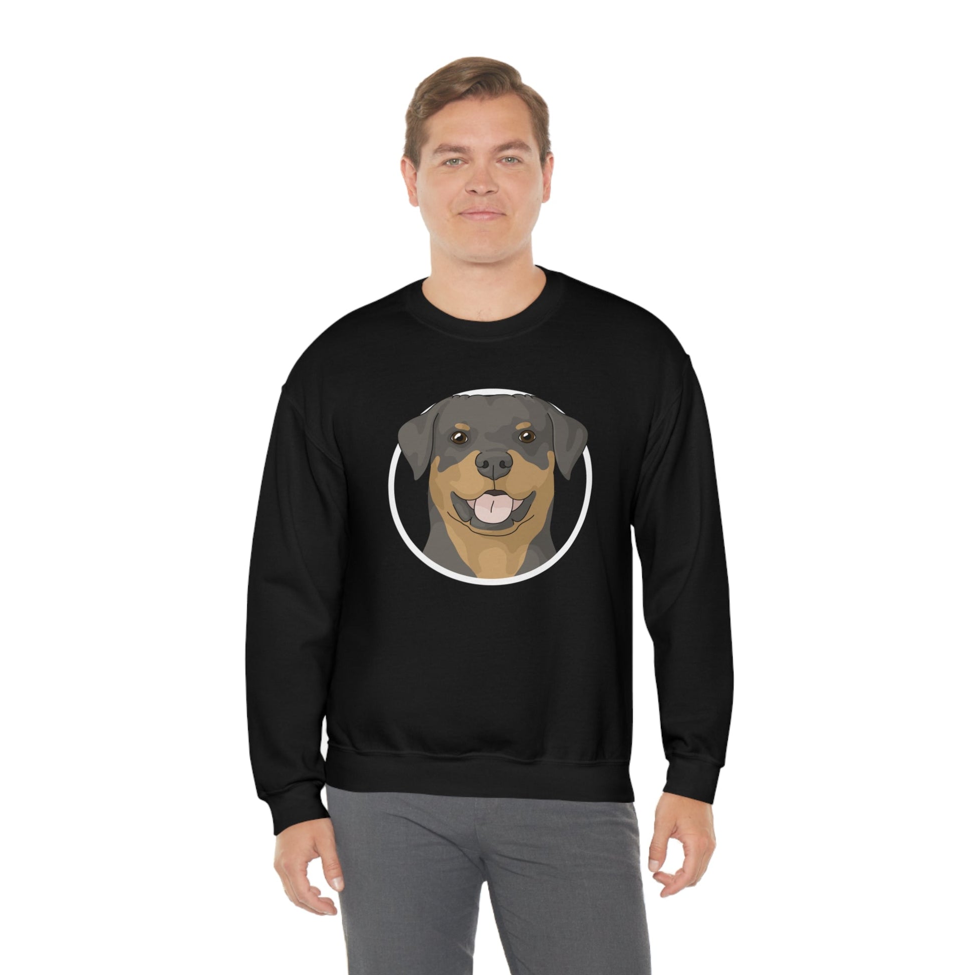 Rottweiler Circle | Crewneck Sweatshirt - Detezi Designs-10353860126588841090