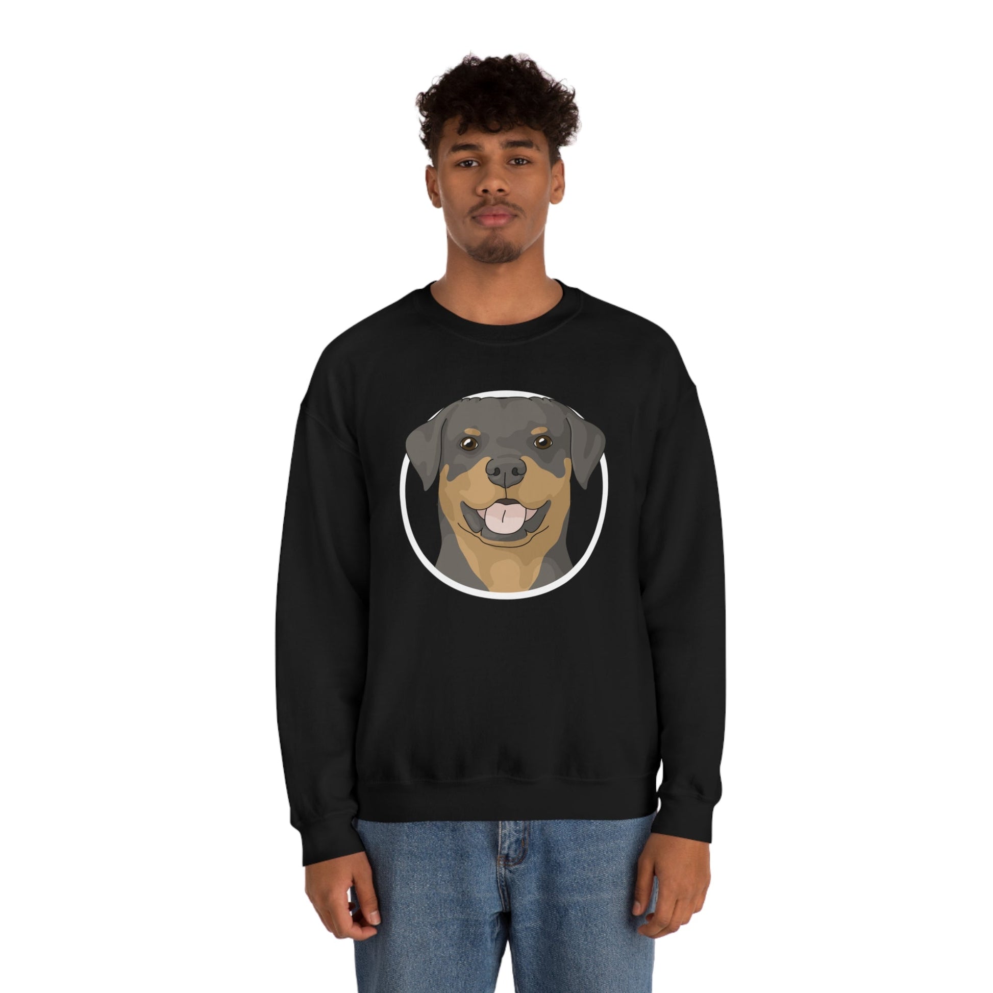 Rottweiler Circle | Crewneck Sweatshirt - Detezi Designs-10353860126588841090