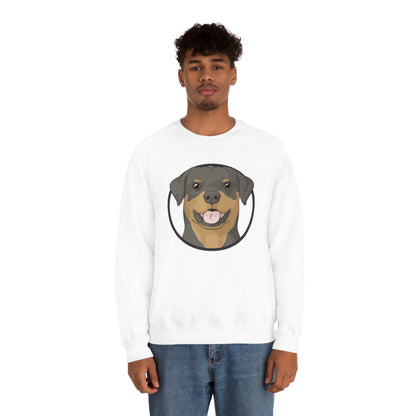 Rottweiler Circle | Crewneck Sweatshirt - Detezi Designs-10353860126588841090