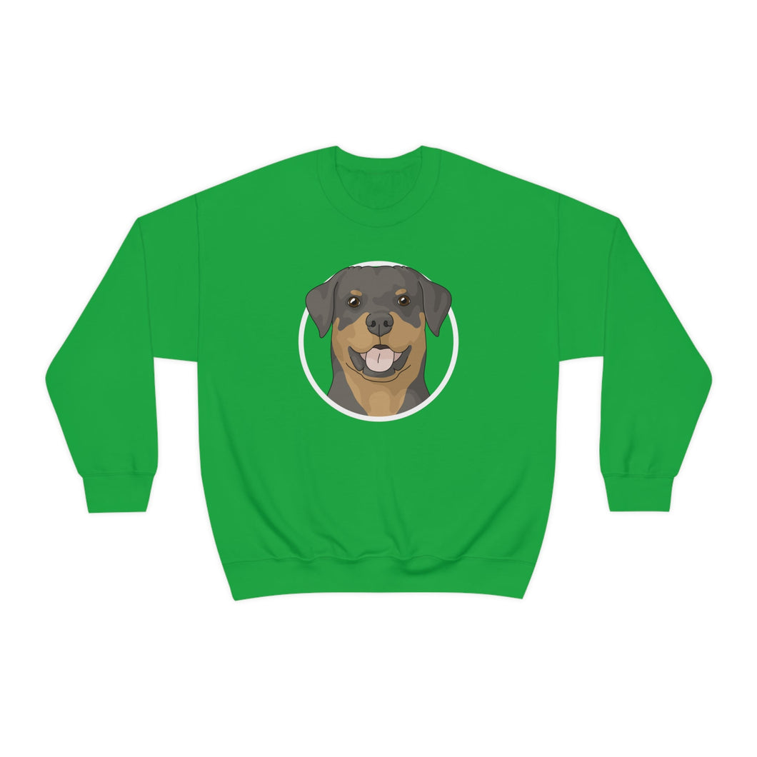 Rottweiler Circle | Crewneck Sweatshirt - Detezi Designs-26370660928171420257
