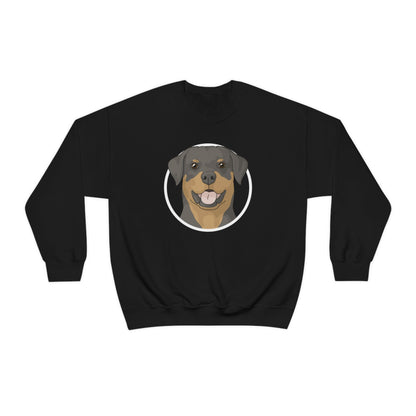 Rottweiler Circle | Crewneck Sweatshirt - Detezi Designs-49142899915881842672