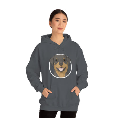 Rottweiler Circle | Hooded Sweatshirt - Detezi Designs-22383077934466687019