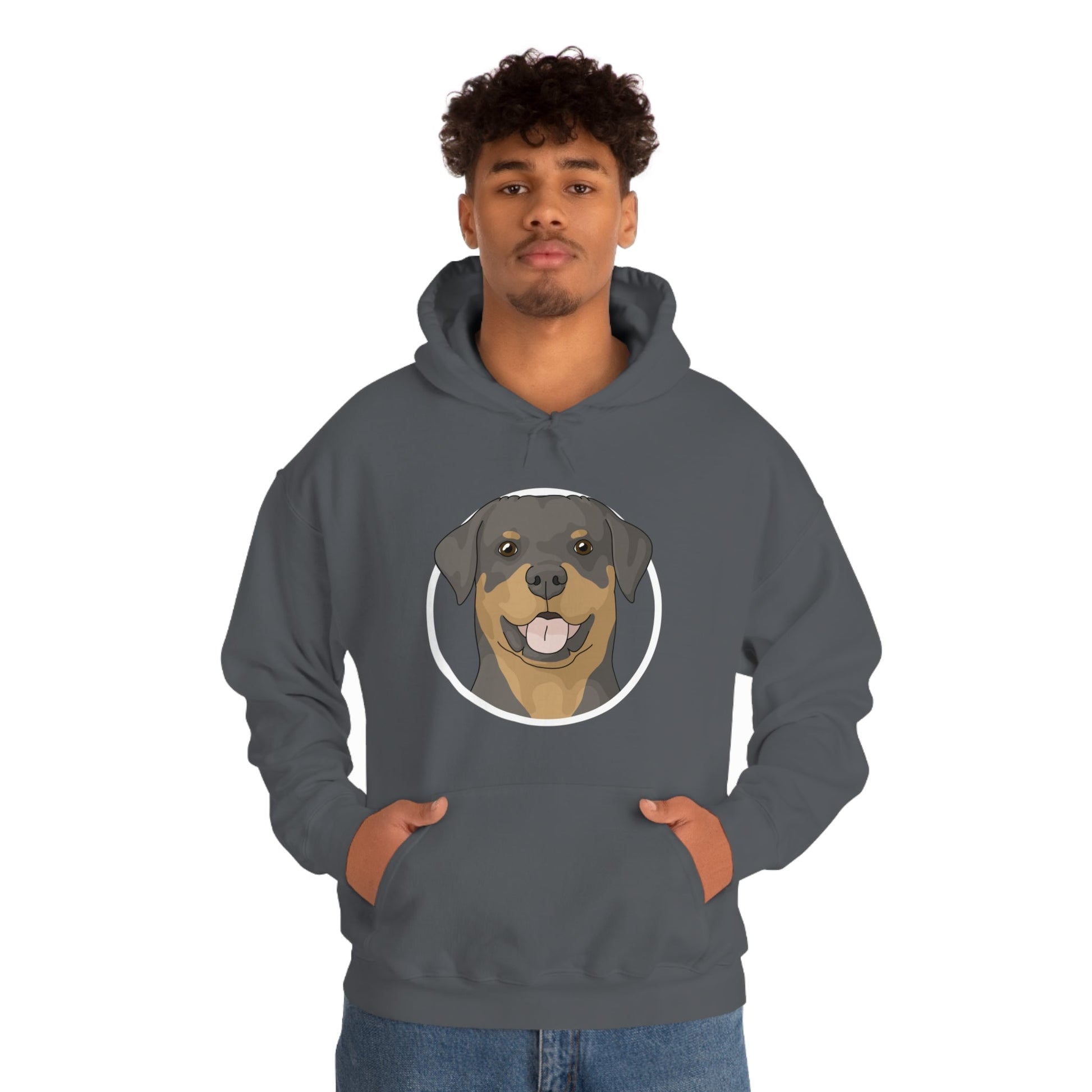 Rottweiler Circle | Hooded Sweatshirt - Detezi Designs-22383077934466687019