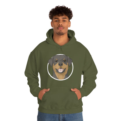 Rottweiler Circle | Hooded Sweatshirt - Detezi Designs-22383077934466687019