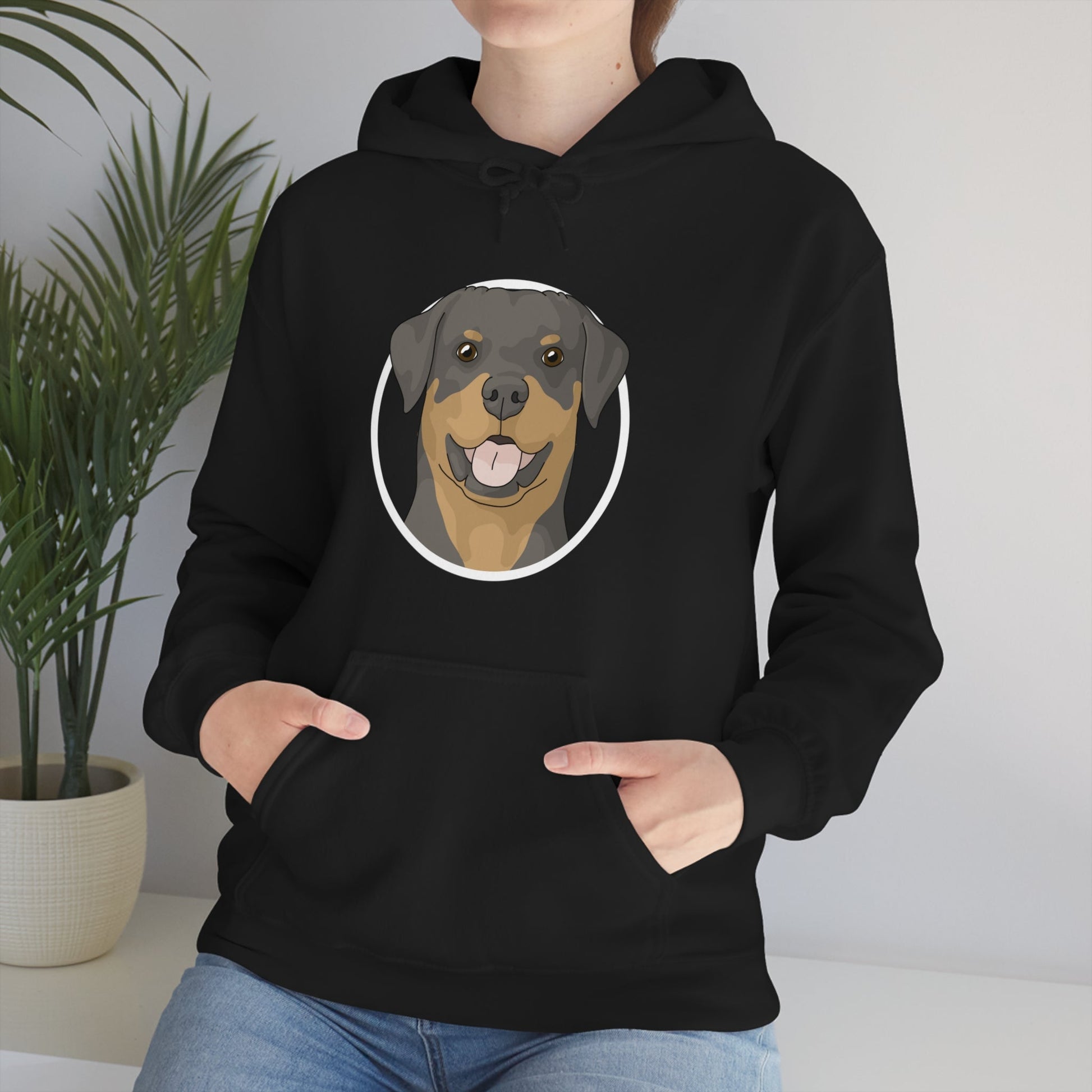 Rottweiler Circle | Hooded Sweatshirt - Detezi Designs-22383077934466687019