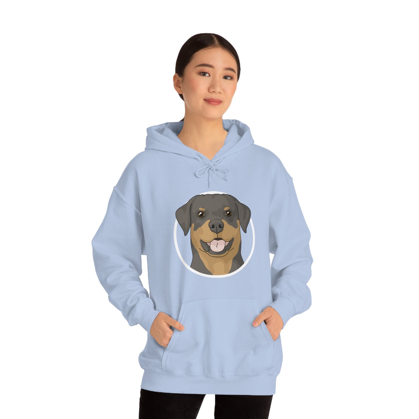 Rottweiler Circle | Hooded Sweatshirt - Detezi Designs-22383077934466687019