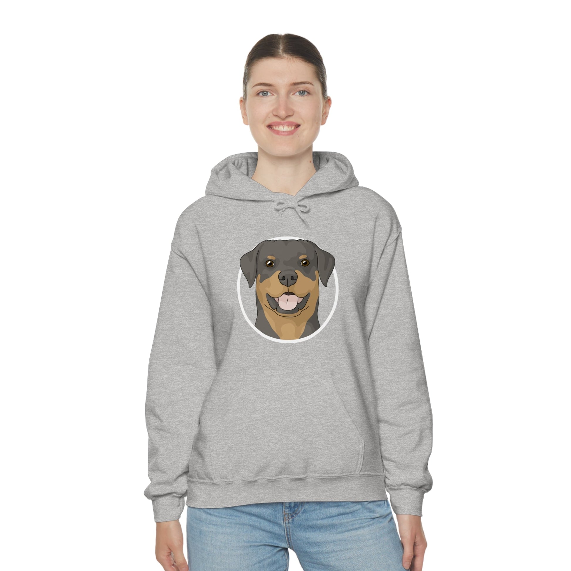 Rottweiler Circle | Hooded Sweatshirt - Detezi Designs-22383077934466687019