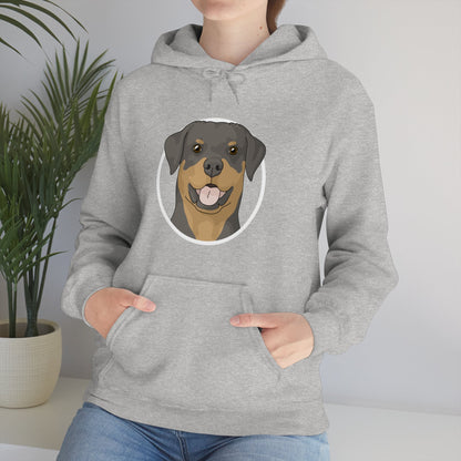 Rottweiler Circle | Hooded Sweatshirt - Detezi Designs-22383077934466687019