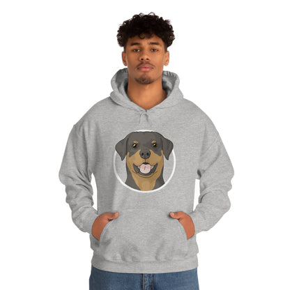 Rottweiler Circle | Hooded Sweatshirt - Detezi Designs-22383077934466687019