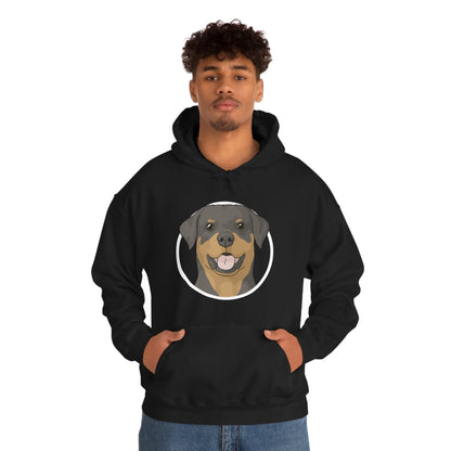 Rottweiler Circle | Hooded Sweatshirt - Detezi Designs-22383077934466687019