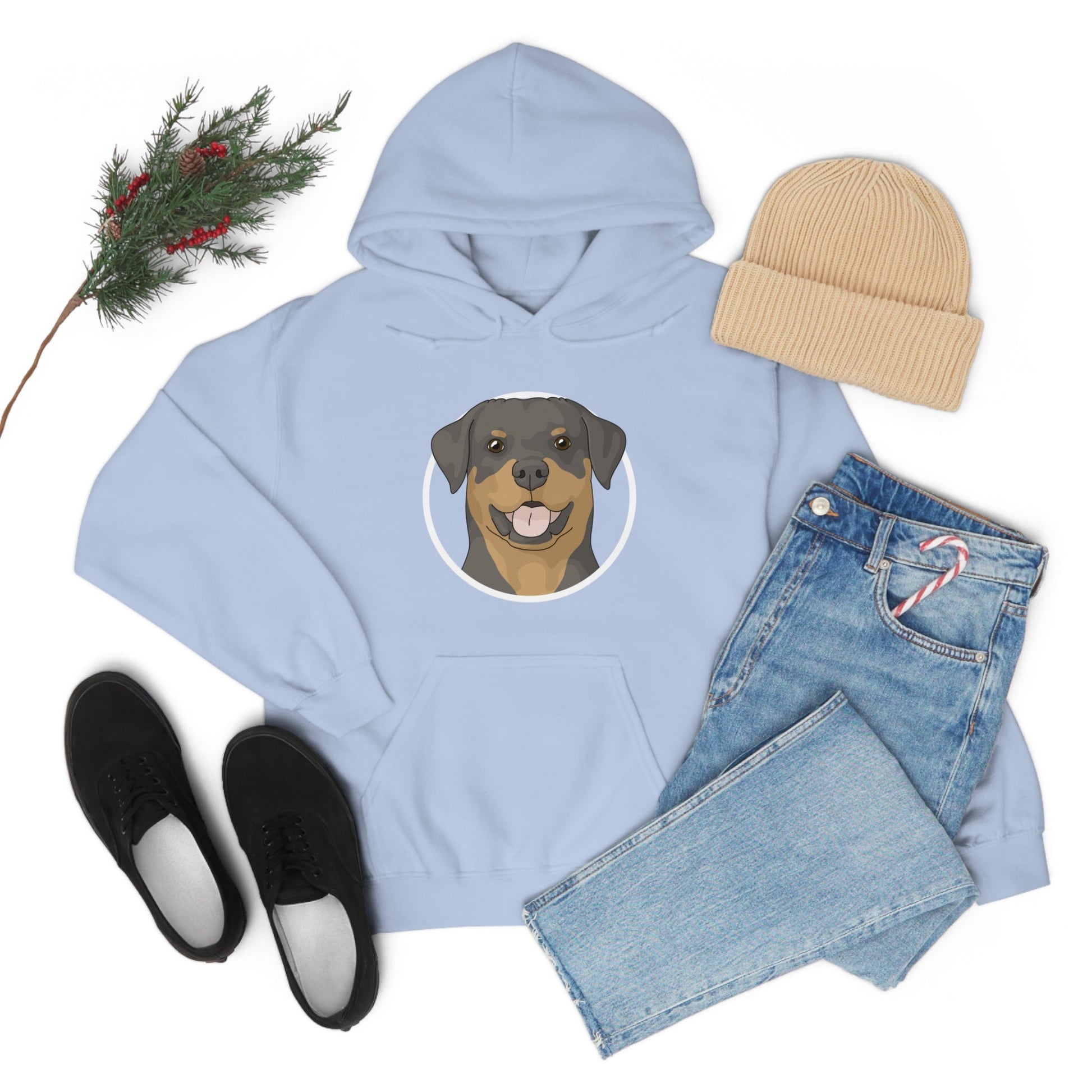 Rottweiler Circle | Hooded Sweatshirt - Detezi Designs-22383077934466687019