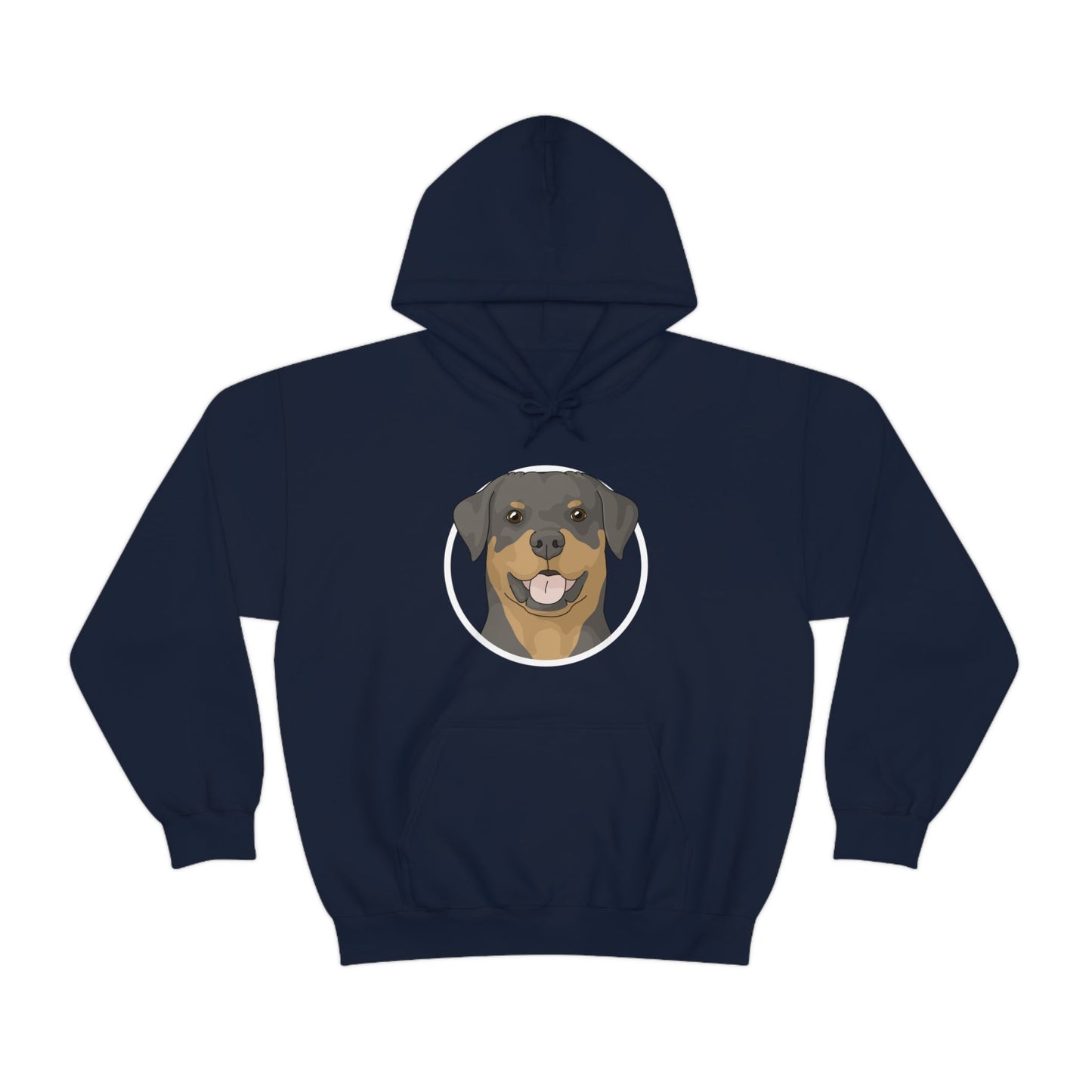 Rottweiler Circle | Hooded Sweatshirt - Detezi Designs-94715537693746088836