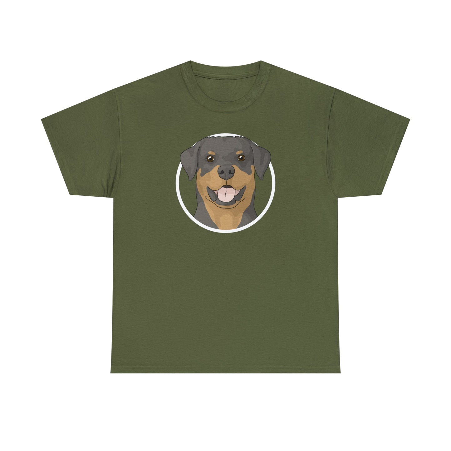 Rottweiler Circle | T-shirt - Detezi Designs-21564546325286980556