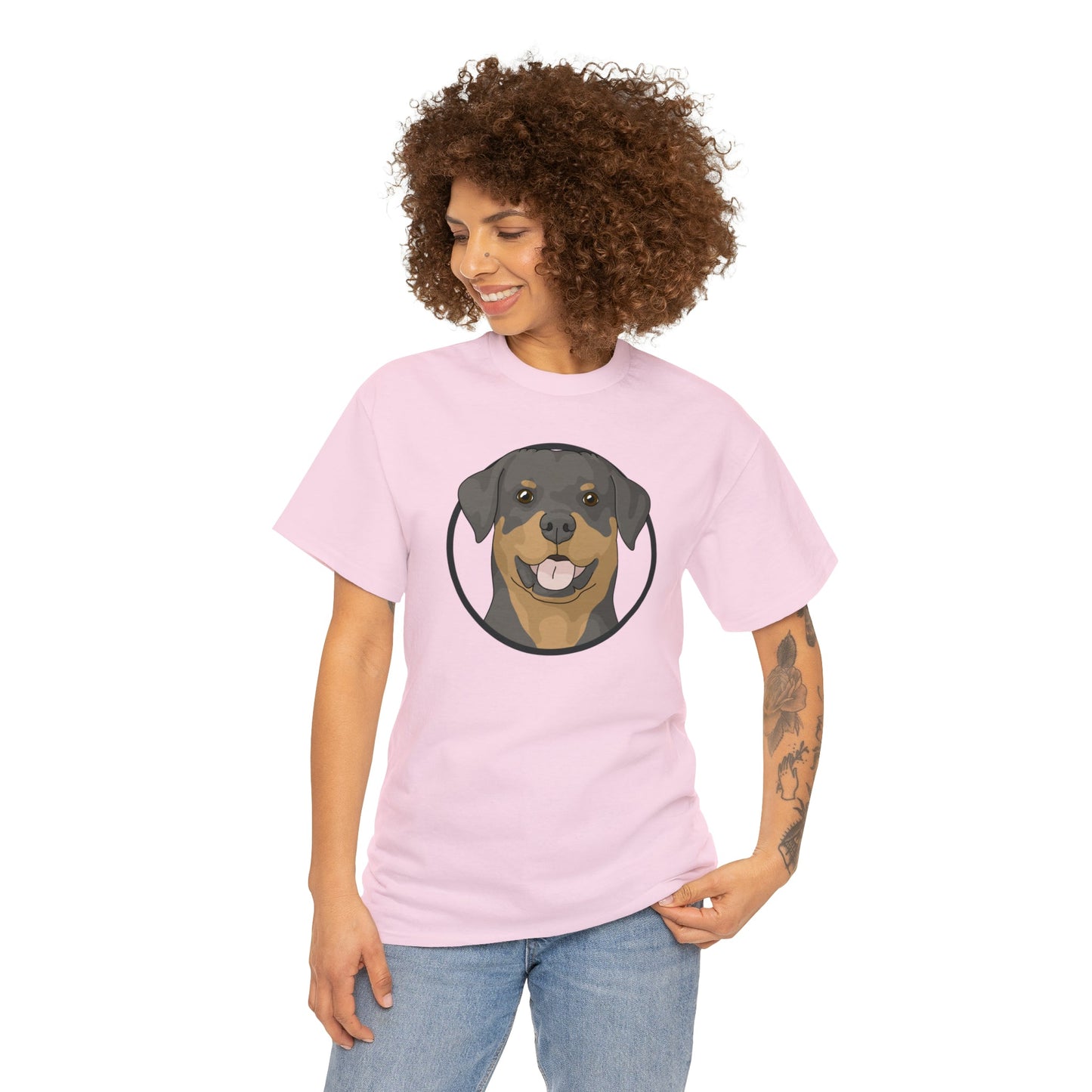 Rottweiler Circle | T-shirt - Detezi Designs-21906643886780710390