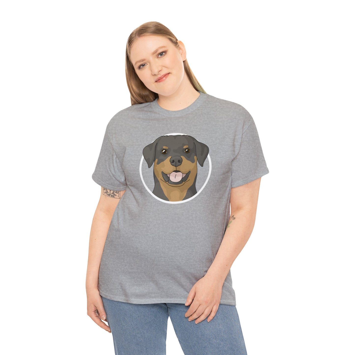 Rottweiler Circle | T-shirt - Detezi Designs-21906643886780710390