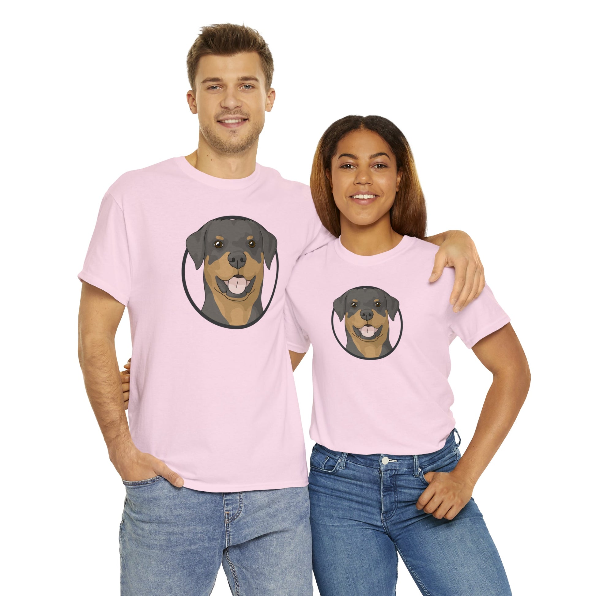 Rottweiler Circle | T-shirt - Detezi Designs-21906643886780710390