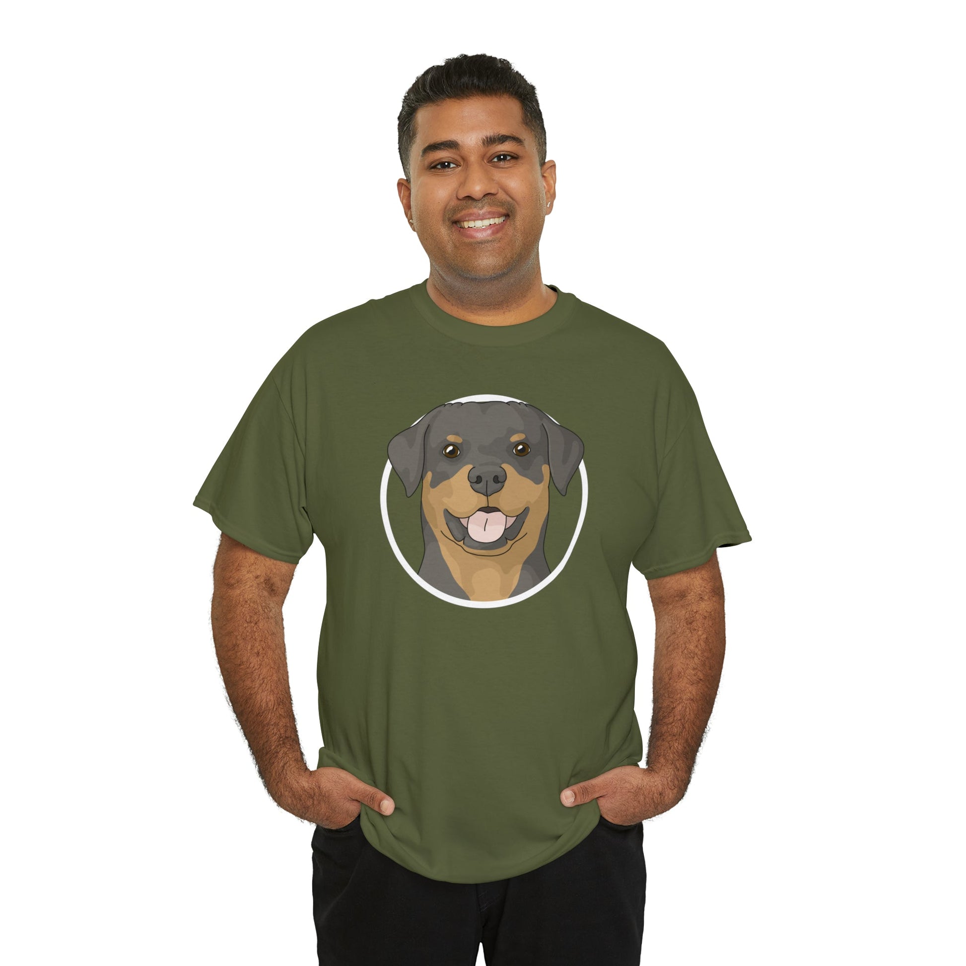 Rottweiler Circle | T-shirt - Detezi Designs-21906643886780710390