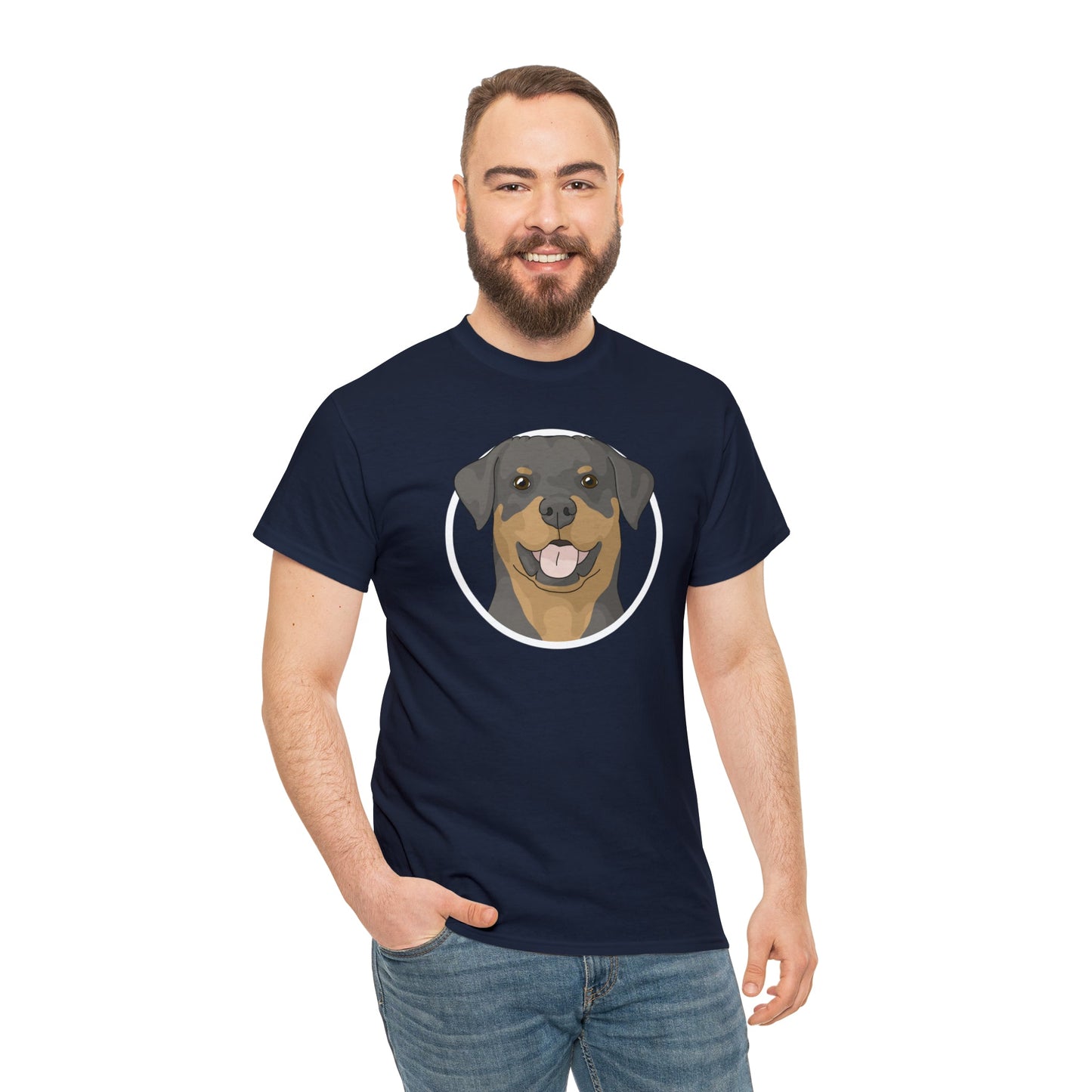 Rottweiler Circle | T-shirt - Detezi Designs-21906643886780710390