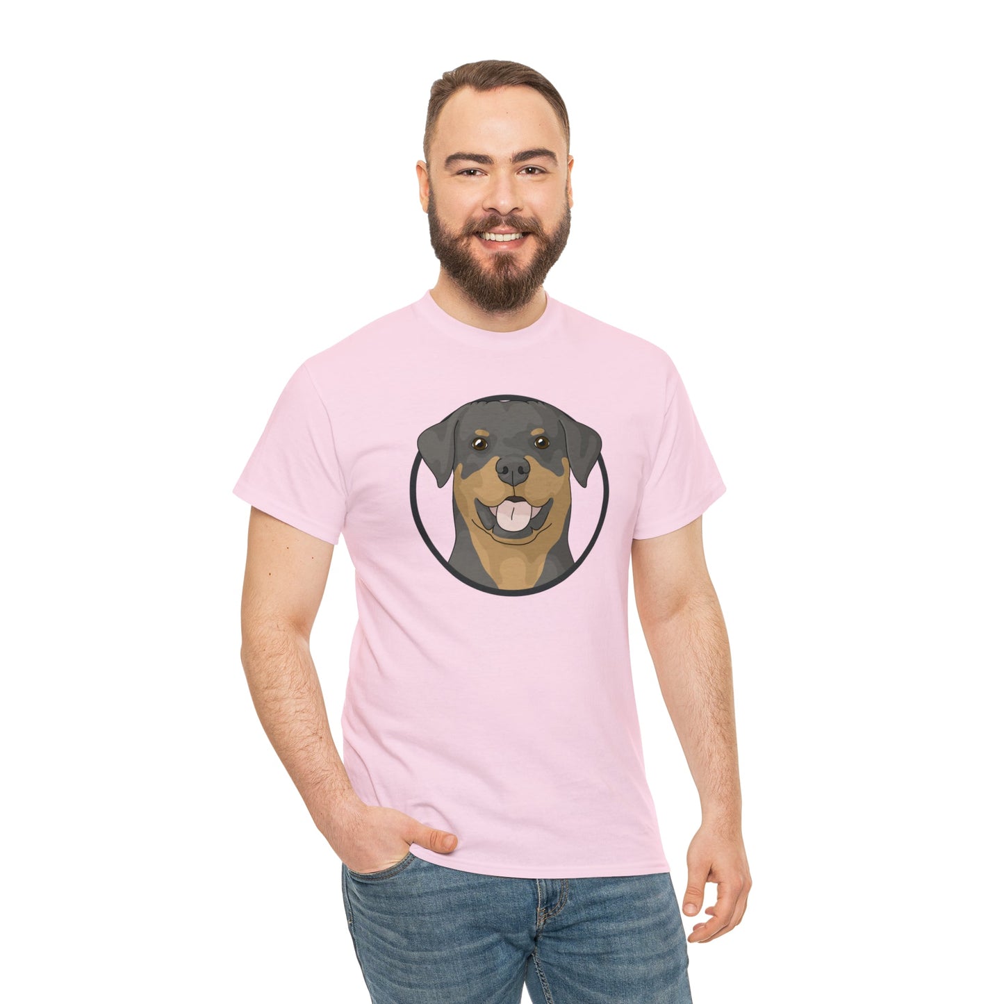 Rottweiler Circle | T-shirt - Detezi Designs-21906643886780710390