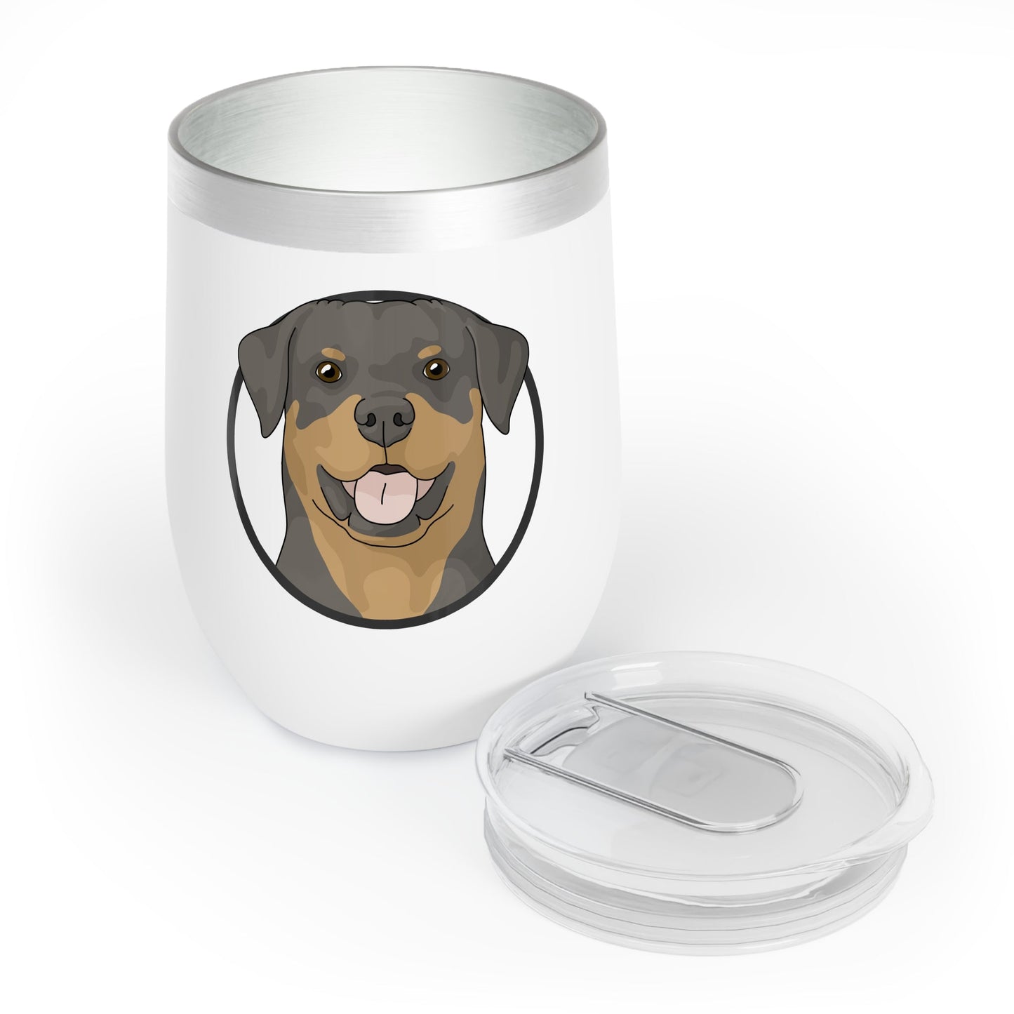 Rottweiler Circle | Wine Tumbler - Detezi Designs-11525596340968467265