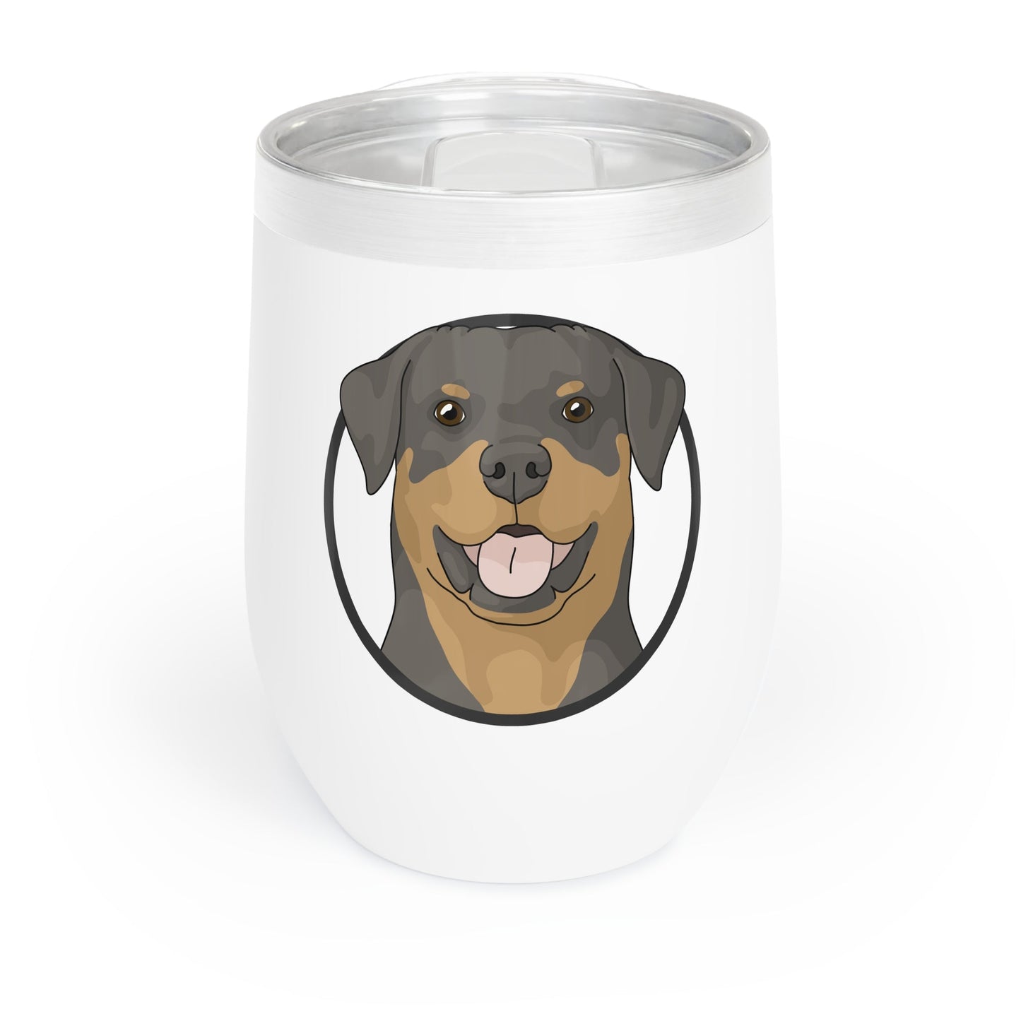 Rottweiler Circle | Wine Tumbler - Detezi Designs-11525596340968467265