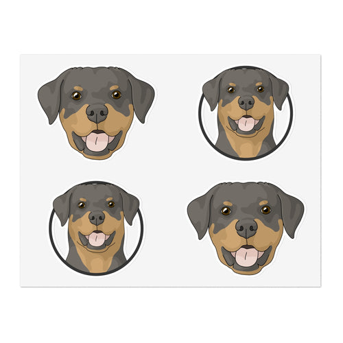 Rottweiler | Sticker Sheet - Detezi Designs-24709514940124324273