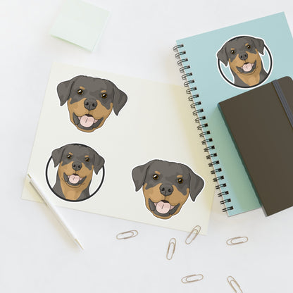 Rottweiler | Sticker Sheet - Detezi Designs-25675768591520032416