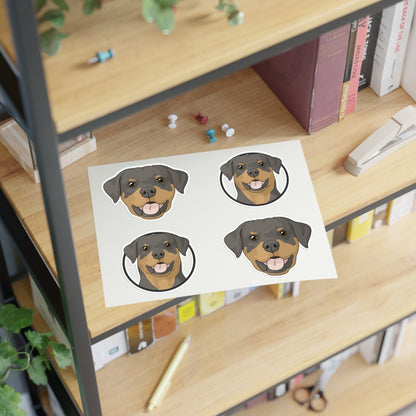 Rottweiler | Sticker Sheet - Detezi Designs-25675768591520032416