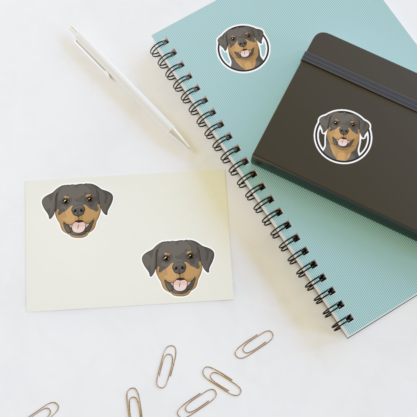 Rottweiler | Sticker Sheet - Detezi Designs-25675768591520032416