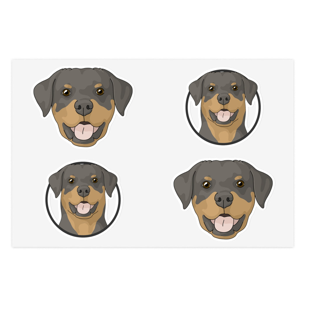 Rottweiler | Sticker Sheet - Detezi Designs-26235307550591231907