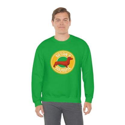 Satan's Sausage | Crewneck Sweatshirt - Detezi Designs-13092150512647904867