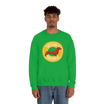 Satan's Sausage | Crewneck Sweatshirt - Detezi Designs-13092150512647904867