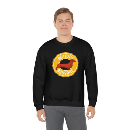 Satan's Sausage | Crewneck Sweatshirt - Detezi Designs-13092150512647904867