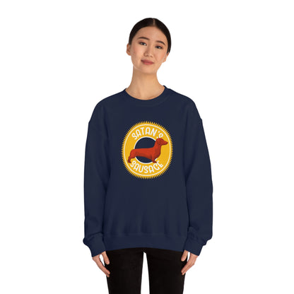 Satan's Sausage | Crewneck Sweatshirt - Detezi Designs-13092150512647904867