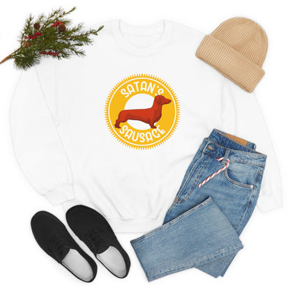 Satan's Sausage | Crewneck Sweatshirt - Detezi Designs-13092150512647904867