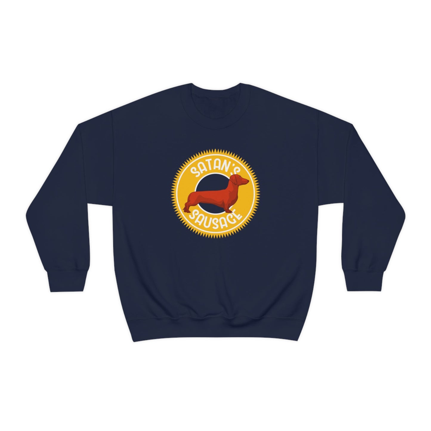 Satan's Sausage | Crewneck Sweatshirt - Detezi Designs-17292542229904891243