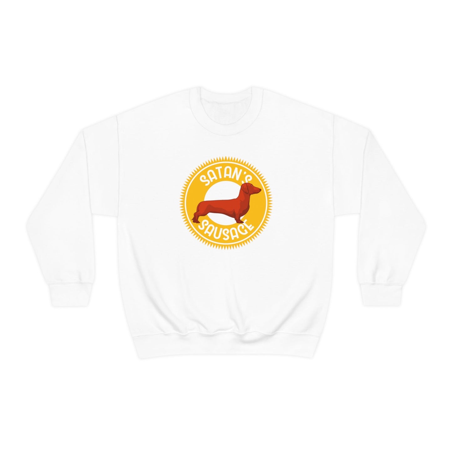 Satan's Sausage | Crewneck Sweatshirt - Detezi Designs-32742489614704392740